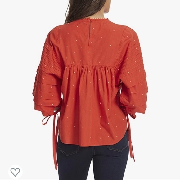 Ella Moss Lyra Puffed Pintucked Woven Blouse - Picture 2 of 15